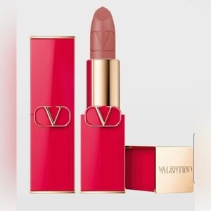 NIB $45 Valentino Garavani Matte Refillable Lipstick In 123R Falling For Nude